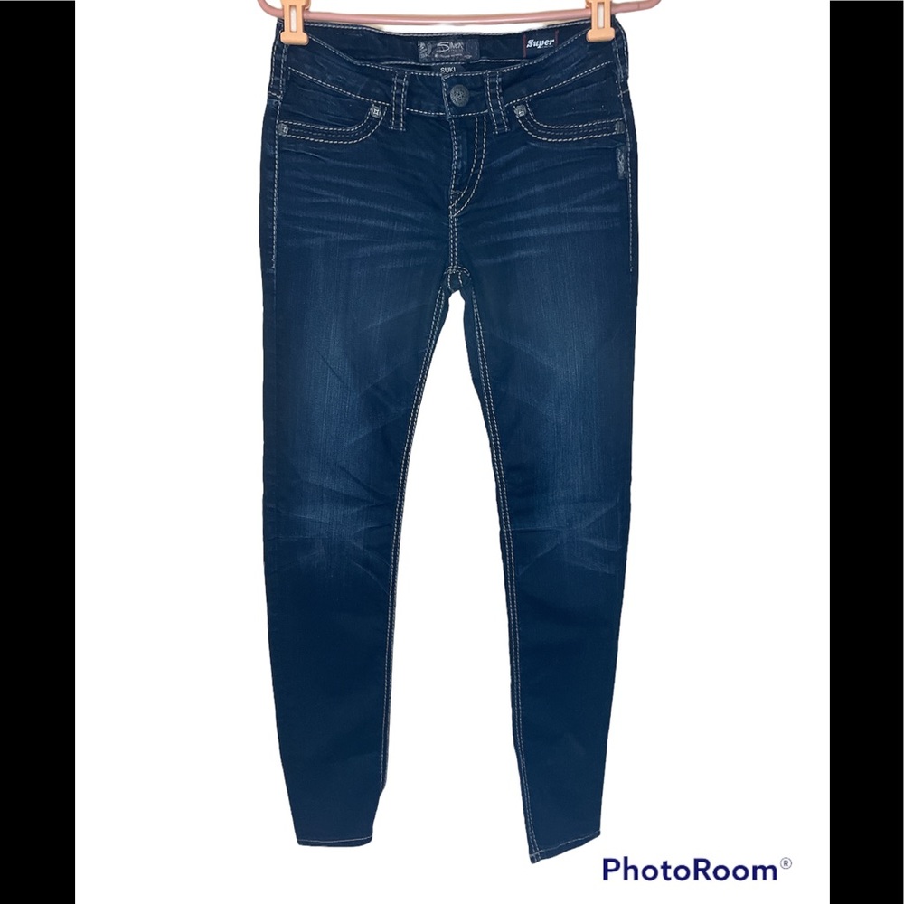 Silver Suki mid rise super stretch super skinny jeans